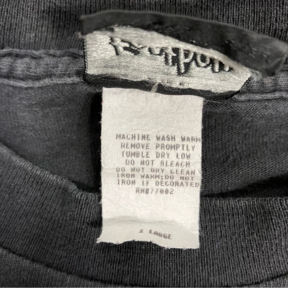 Vintage 90's Volley Ball T Shirt Front Back Graphics Single Stitch Size XL - Picture 7 of 8